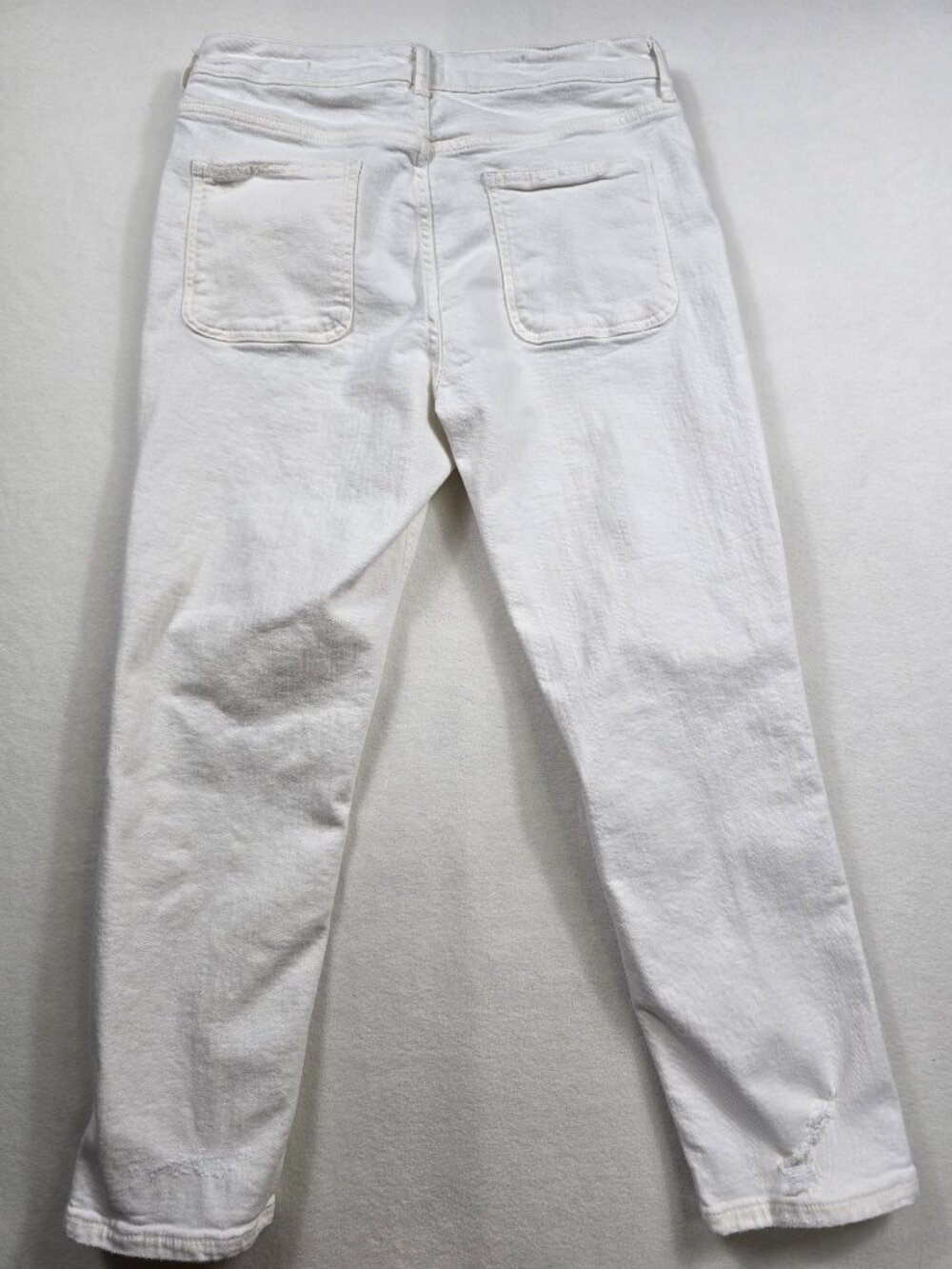 Anthropologie Pilcro High-Rise Slim White Distressed Jeans Size 32 - Picture 4 of 6